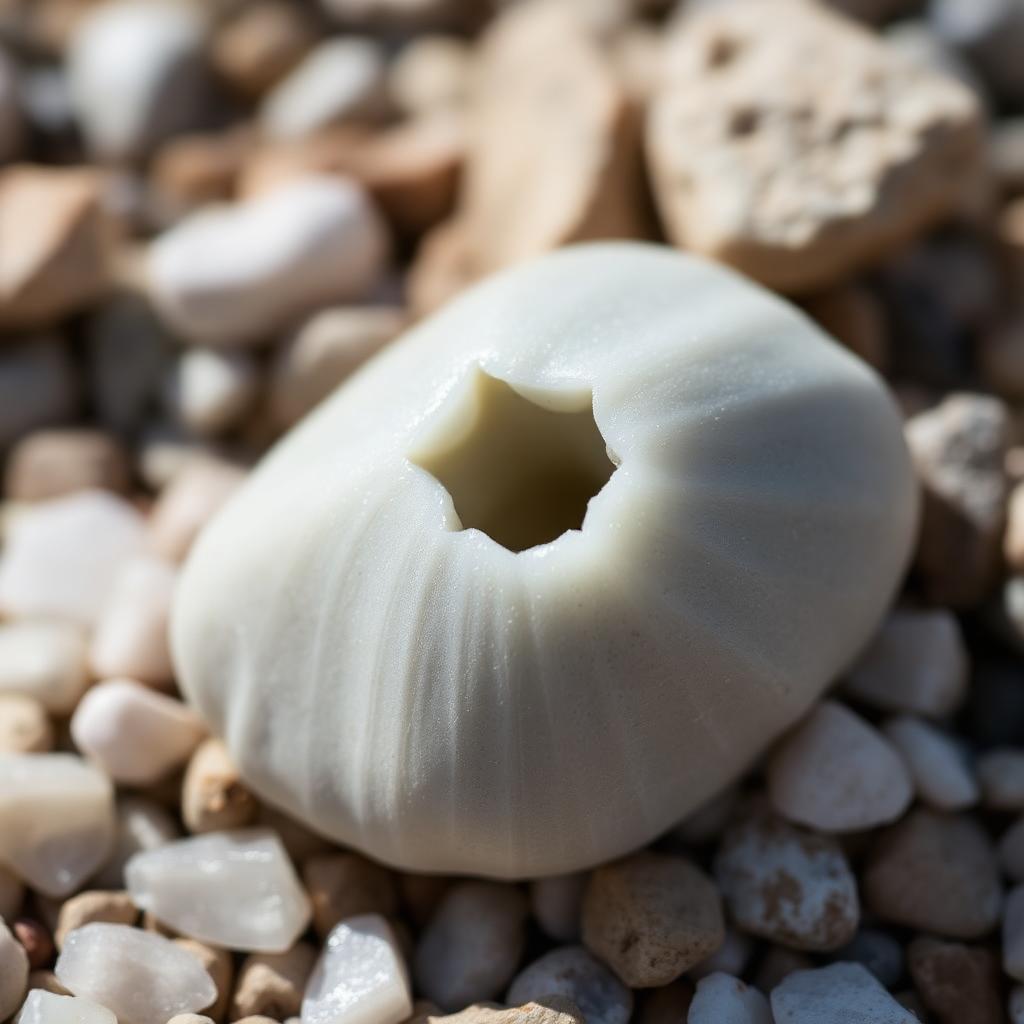 Lithops geyeri — pale grey-green body with faint window markings (AI reference)
