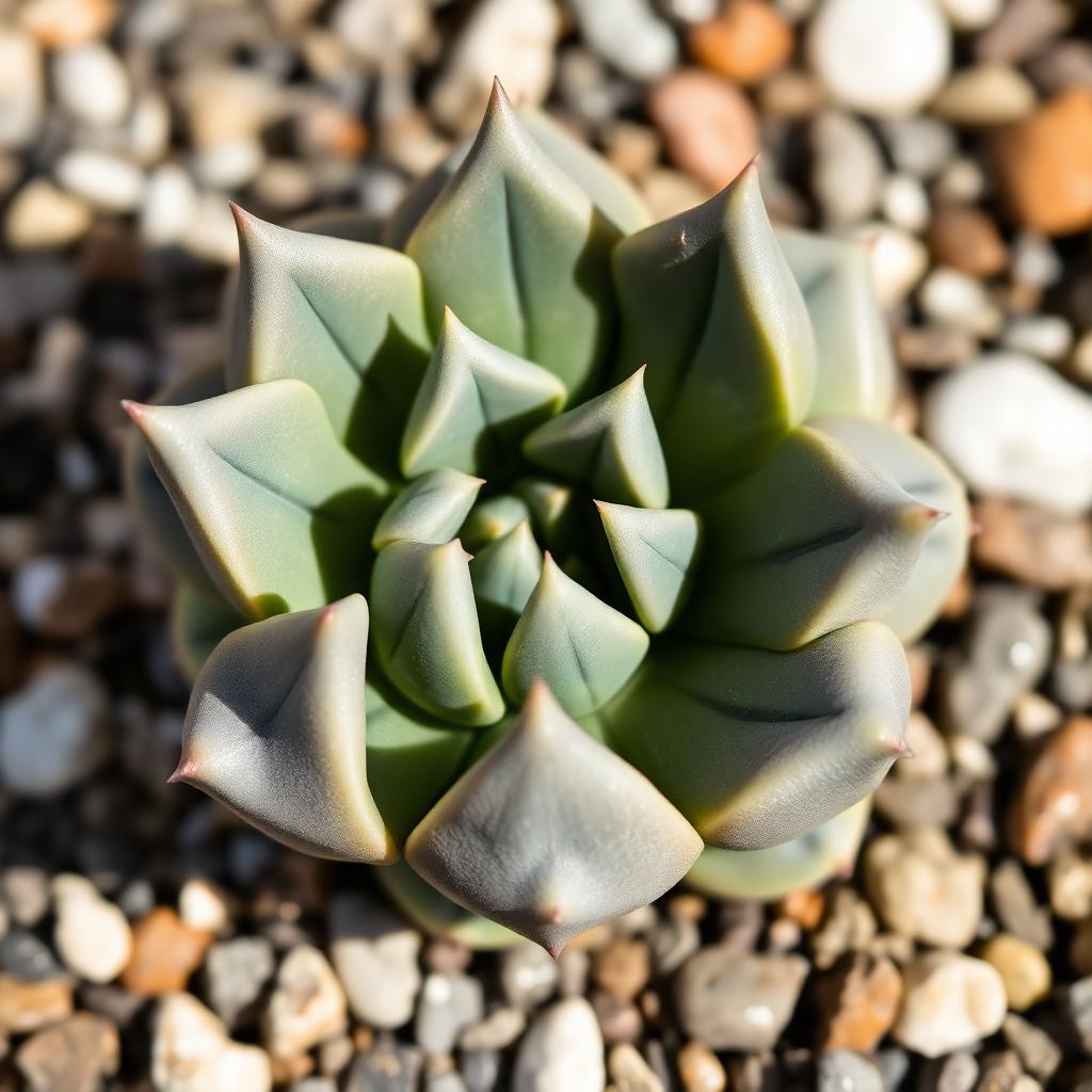 Lithops divergens — elongated divergent lobes (AI reference)